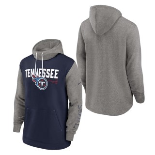 Tennessee Titans Nike Navy Fashion Color Block Pullover Hoodie