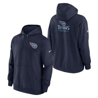Tennessee Titans Nike Navy Sideline Club Fleece Pullover Hoodie