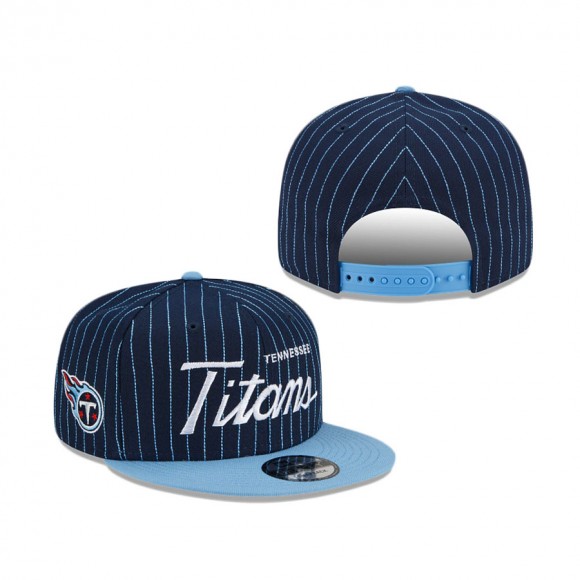 Tennessee Titans Pinstripe 9FIFTY Snapback Hat