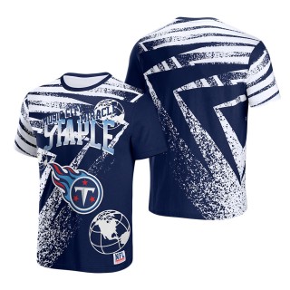Men's Tennessee Titans NFL x Staple Navy All Over Print T-Shirt