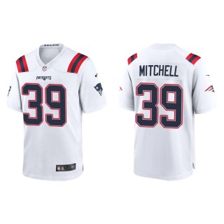 Men's New England Patriots Terrance Mitchell White Game Jersey