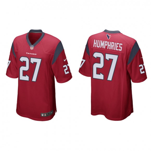 Adam Humphries Texans Red Game Jersey
