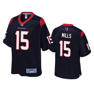 Houston Texans Davis Mills Navy Pro Line Jersey - Men's