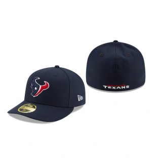 Houston Texans Navy Omaha Low Profile 59FIFTY Structured Hat