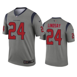 Houston Texans Phillip Lindsay Gray Inverted Legend Jersey