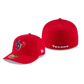 Houston Texans Red Omaha Low Profile 59FIFTY Structured Hat