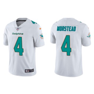 Men's Miami Dolphins Thomas Morstead White Vapor Limited Jersey