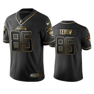 Tim Tebow Jaguars Black Golden Edition Vapor Limited Jersey
