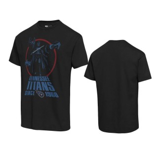 Tennessee Titans Black Disney Star Wars Empire Title Crawl T-Shirt