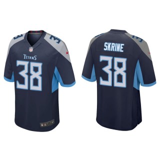 Men's Tennessee Titans Buster Skrine Navy Game Jersey