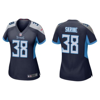 Women's Tennessee Titans Buster Skrine Navy Game Jersey