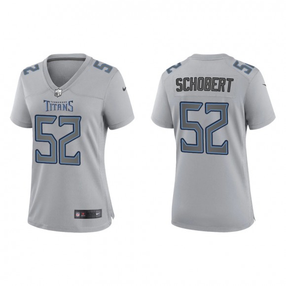 Women's Tennessee Titans Joe Schobert Gray Atmosphere Fashion Game Jersey