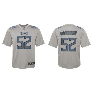 Youth Tennessee Titans Joe Schobert Gray Atmosphere Fashion Game Jersey