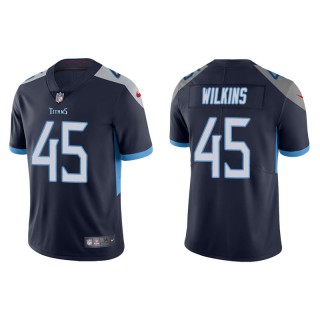 Men's Titans Jordan Wilkins Navy Vapor Limited Jersey