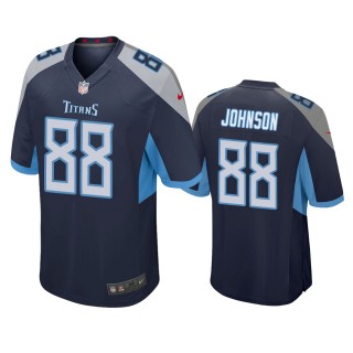 Tennessee Titans Marcus Johnson Navy Game Jersey