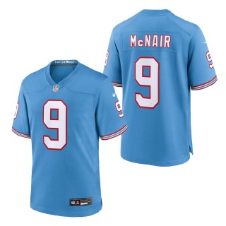 Tennessee Titans Steve McNair Light Blue Oilers Throwback Retired Player Game Jersey