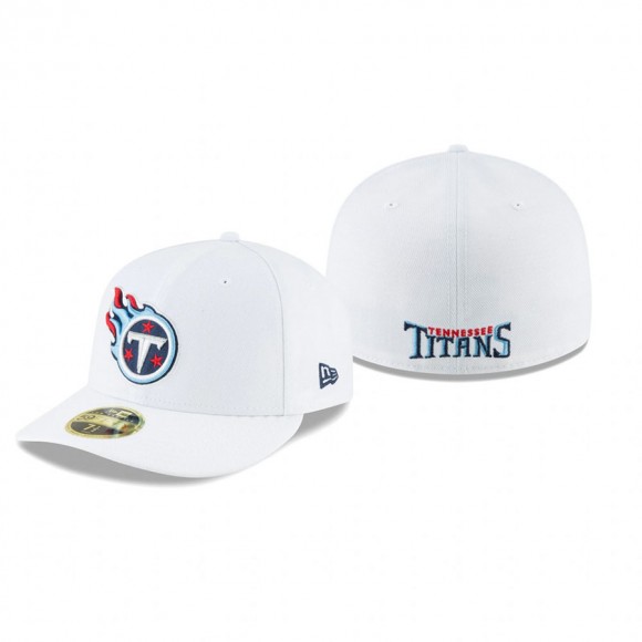 Tennessee Titans White Omaha Low Profile 59FIFTY Hat