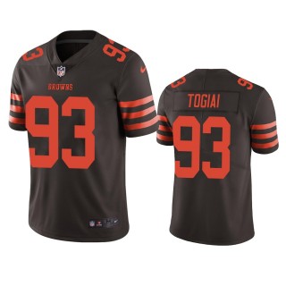Color Rush Limited Cleveland Browns Tommy Togiai Brown Jersey