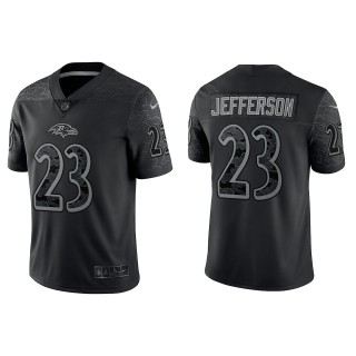 Tony Jefferson Baltimore Ravens Black Reflective Limited Jersey