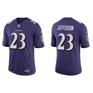 Men's Baltimore Ravens Tony Jefferson Purple Vapor Limited Jersey