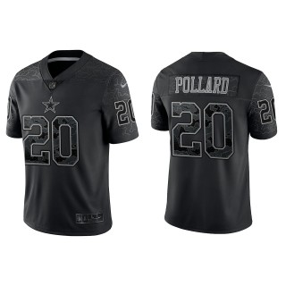 Tony Pollard Dallas Cowboys Black Reflective Limited Jersey
