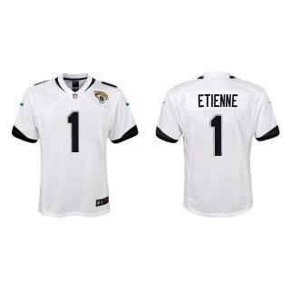 Travis Etienne Youth Jacksonville Jaguars White Game Jersey