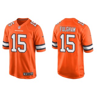Men's Denver Broncos Travis Fulgham Orange Alternate Game Jersey