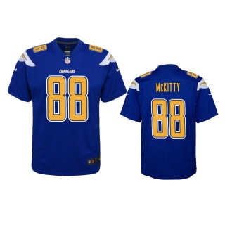 Los Angeles Chargers Tre' McKitty Royal Color Rush Game Jersey