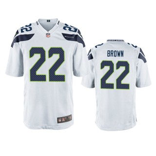 Seattle Seahawks Tre Brown White Game Jersey