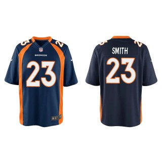 Youth Broncos Tremon Smith Navy Game Jersey