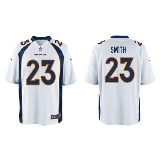 Youth Broncos Tremon Smith White Game Jersey