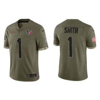Tremon Smith Houston Texans Olive 2022 Salute To Service Limited Jersey