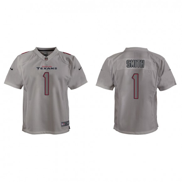 Tremon Smith Youth Houston Texans Gray Atmosphere Game Jersey