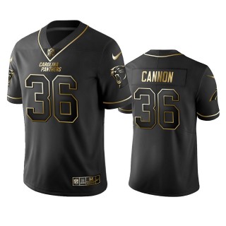Panthers Trenton Cannon Black Golden Edition Vapor Limited Jersey