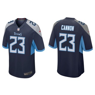 Men's Tennessee Titans Trenton Cannon Navy Game Jersey