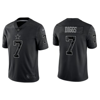 Trevon Diggs Dallas Cowboys Black Reflective Limited Jersey