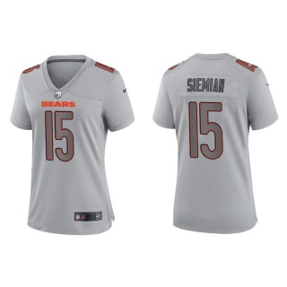 Trevor Siemian Women's Chicago Bears Gray Atmosphere Fashion Game Jersey
