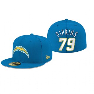 Los Angeles Chargers Trey Pipkins Powder Blue Omaha 59FIFTY Fitted Hat