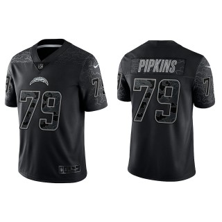 Trey Pipkins Los Angeles Chargers Black Reflective Limited Jersey