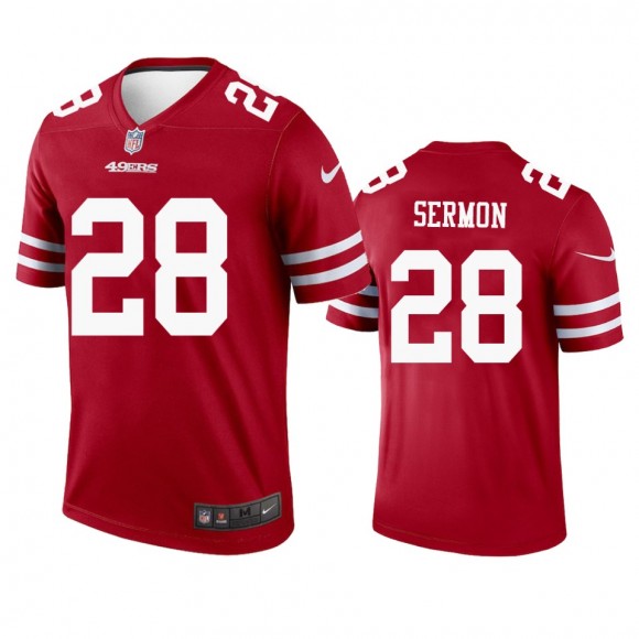San Francisco 49ers Trey Sermon Scarlet Legend Jersey - Men's