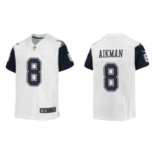 Troy Aikman Youth Dallas Cowboys White Alternate Game Jersey