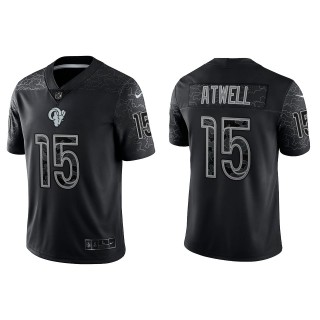 Tutu Atwell Los Angeles Rams Black Reflective Limited Jersey