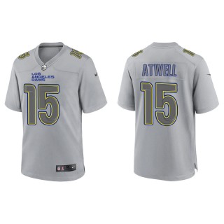 Tutu Atwell Men's Los Angeles Rams Gray Atmosphere Fashion Game Jersey