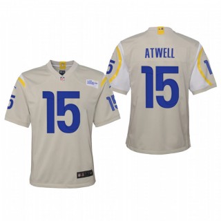 Youth Los Angeles Rams Tutu Atwell Game Jersey - Bone