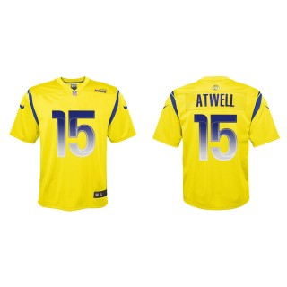 Tutu Atwell Youth Los Angeles Rams Gold Inverted Game Jersey