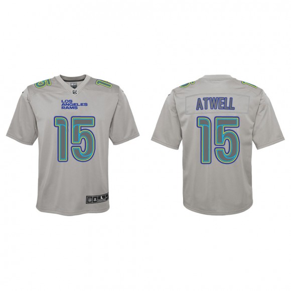 Tutu Atwell Youth Los Angeles Rams Gray Atmosphere Game Jersey