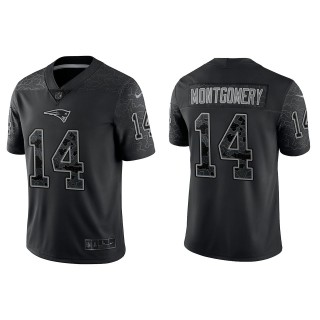 Ty Montgomery New England Patriots Black Reflective Limited Jersey