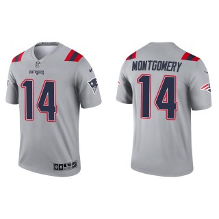 Men's New England Patriots Ty Montgomery Gray Inverted Legend Jersey
