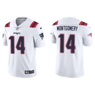 Men's New England Patriots Ty Montgomery White Vapor Limited Jersey