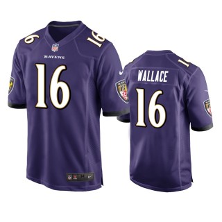 Baltimore Ravens Tylan Wallace Purple Game Jersey